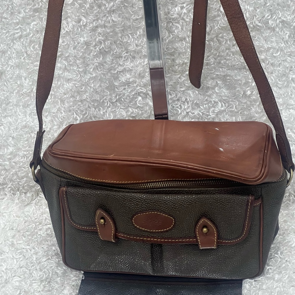 Mulberry England Scotchgrain Leather Zip Crossbody Bag